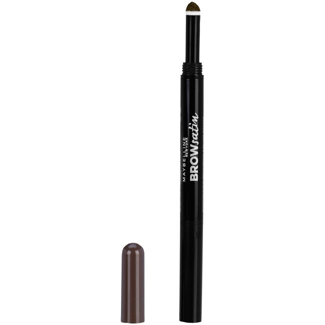 Maybelline Brow Define and Fill Duo 2-in-1 Defining Pencil with Filling Powder, Deep Brown, 0.021 Ounce