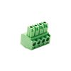 Cermant 20 pcs 4 Pin KF2EDG 3.81mm/0.15" Pitch Pluggable PCB Angle Screw Terminal Block Plug Connector Socket Panel Mount DIY