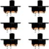 6 Pack Mini 23mm Slide Switch, SPST, 2-Pin Solder Lug - EX ELECTRONIX EXPRESS