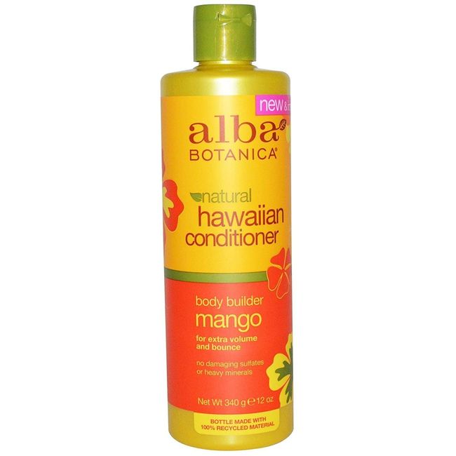 Alba Botanica Hawaiian Volumizing Conditioner, Body Builder Mango 12 oz