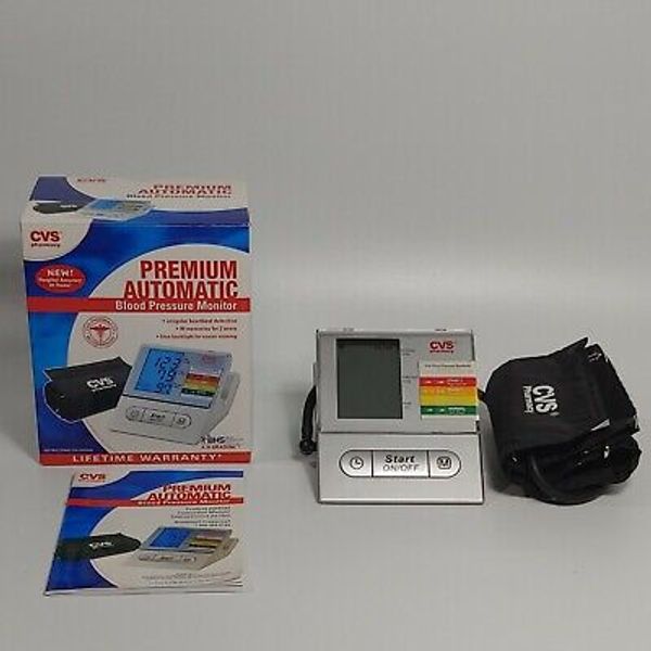 CVS Automatic Inflate Blood Pressure Monitor Clinically proven accurate 99memory