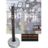 Shihan Portable Weight Loader Pin/Strap 15inch strap 3 inch ring OLYMPIC WEIGHTS Loading Pin strap - Ideal for Triceps Weight adding strap,