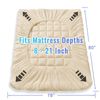 MATBEBY Bedding Quilted Fitted King Mattress Pad Cooling Breathable Fluffy So...