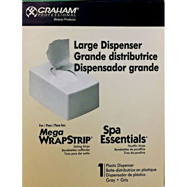 GRAHAM PROFESSIONAL LARGE STYLING SRIPS DISPENSER - GRAY - SPA MEGA WRAP STRIPS