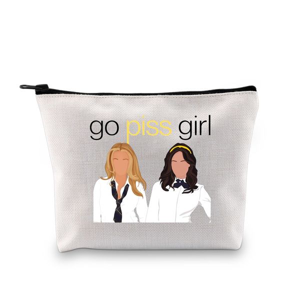 PYOUL TV-Show inspiriertes Geschenk Go Piss Girl Make-up-Tasche Blair und Serena Kosmetiktasche Jugend Idol Drama Liebhaber Geschenk TV Show Merch, Go Piss Girl Bag