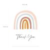 20 Watercolour Thank You Cards (Rainbows)