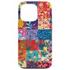 iPhone 13 Pro Colorful Patchwork Collage Shabby Floral Chic Pattern Case