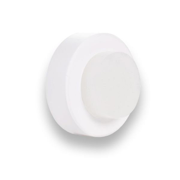 EVI Herrajes Wall Mounted Door Stop (White Lacquer - White Rubber)