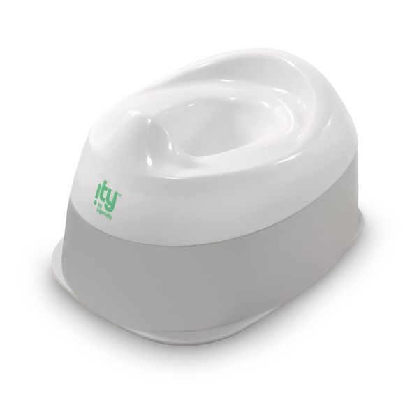 Ingenuity : ity by Ingenuity Ready Set Go Potty, Removable Bowl, Non-Skid Bottom, Wide Stable Base, Age 18 Months & Up, White & Grey