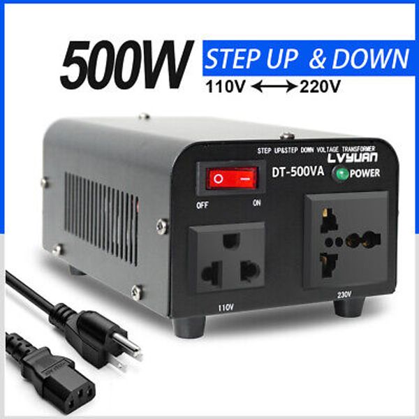 Transformer Voltage Converter Step Up Step Down 500W 220V to 110V 110V to 220V