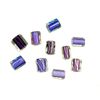 Magic and Arts Cane Glass Beads Mix Purple