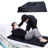LOSCHEN Sliding Sheet, Pipe Easy Seat for Wake Up Aid, Patients/Elderly People Moving Support Sheet, For Beds/Cars, Black, 51.2 x 27.6 inches (130 x 70 cm)
