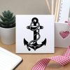 'Ship Anchor & Rope' 108mm Square Ceramic Tile (TD00027899)