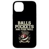 Bälle Taschen und Pure Skill Billard Queue Pool Snooker Hülle für iPhone 14 Plus
