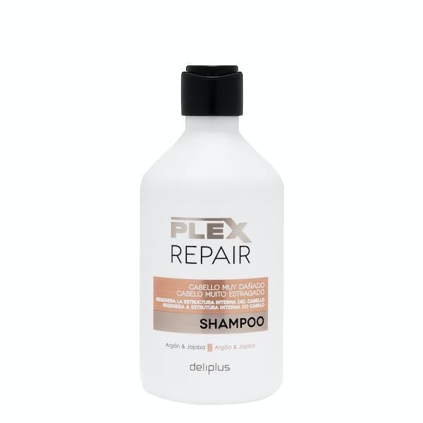 Plex Repair Shampoo stark geschädigtes Haar mit Argan und Jojoba, 400 ml. Deliplus