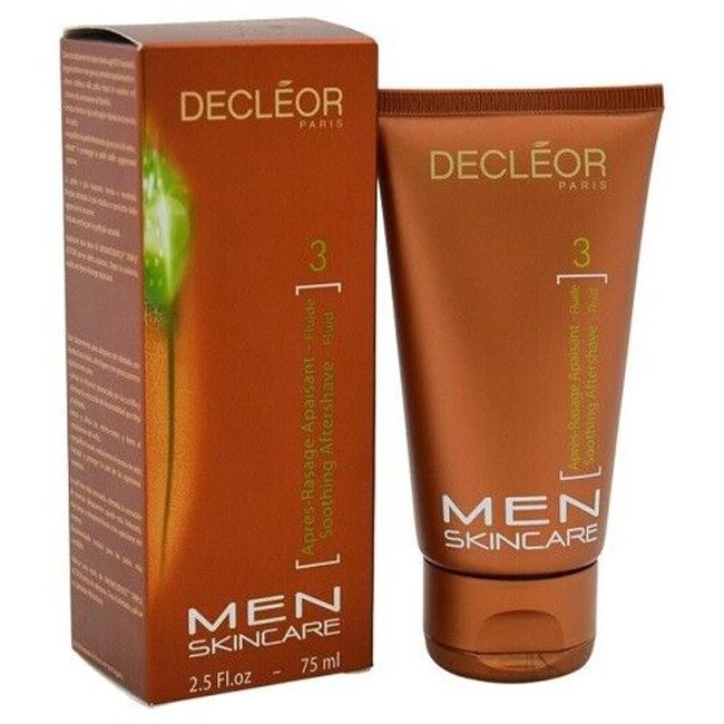 Decleor Men Soothing Aftershave Fluid 2.5oz/75ml New In box