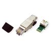 Telegärtner MFP8 T568 A Cat.6A RJ-45 Black,Silver wire connector MFP8 T568 A Cat.6A
