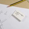 2 x 45mm 'Star with Key Chain' Erasers/Rubbers (ER00043596)