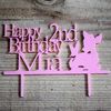 Personalised Bambi Themed Cake Topper Birthday Acrylic