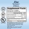 Zinc + Vitamin C, D & Echinacea Powerful Formula - Immune Support - Enhanced Absorption - 120 Caplets