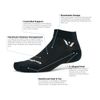 Swiftwick- PERFORMANCE ONE Golf & Running Socks (White, X-Large)