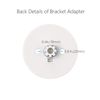 Motor Bracket Adapter Plate, Mounting Plates for Electric Blind Motor,1 Set White