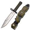 Snake Eye Tactical Fixed Blade Survival Knife, 13-Inch Overall (Silver)