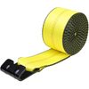 Truck Straps Winch Strap 4" x 30' with Flat Hook for Towing 4 Pack Yellow