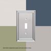 Brainerd 64176 Architectural Collection Single Decorator Wall Plate, Satin Nickel