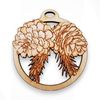 Personalized Pinecone Ornaments, Nature Lover Gift, Pine Cone Decorations