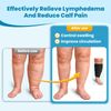 iDonua Lymphedema Calf Compression Brace Wrap - with 6 Adjustable Cross Straps‌