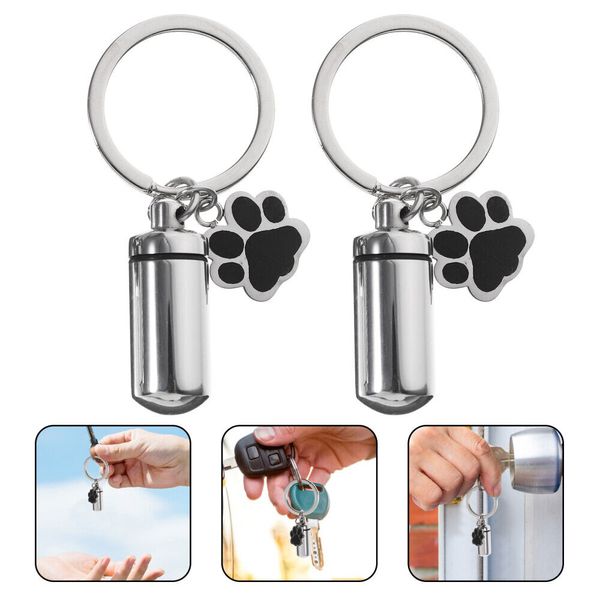 Pet Ashes Pot Pendant Stainless Steel Pet Urn Hanging Pet Bone Ash Jar