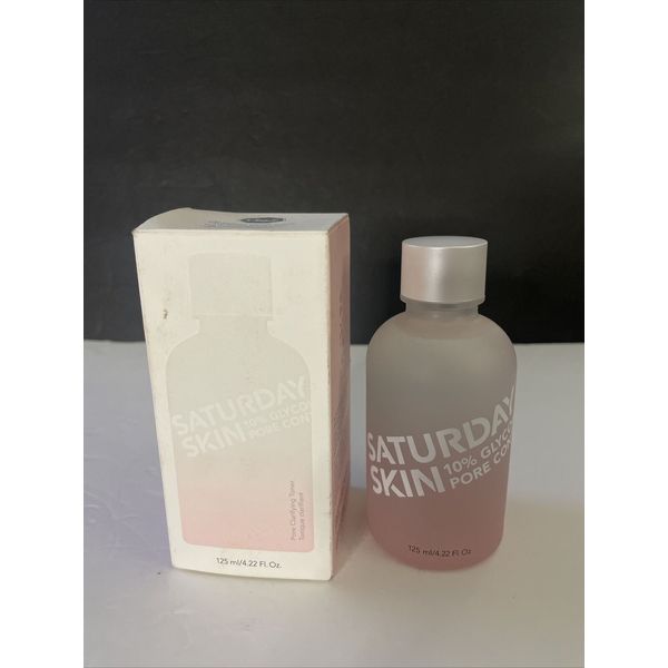NIB Saturday Skin Toner 10% Glycolic Acid Pore Control 125ml