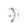 Sterilized Piercing Kit Titanium Barbell Eyebrow Ring 16G Forceps Needle Gloves