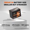 Litime 12V 100Ah Smart Group 24 LiFePO4 Lithium Battery with Bluetooth Function
