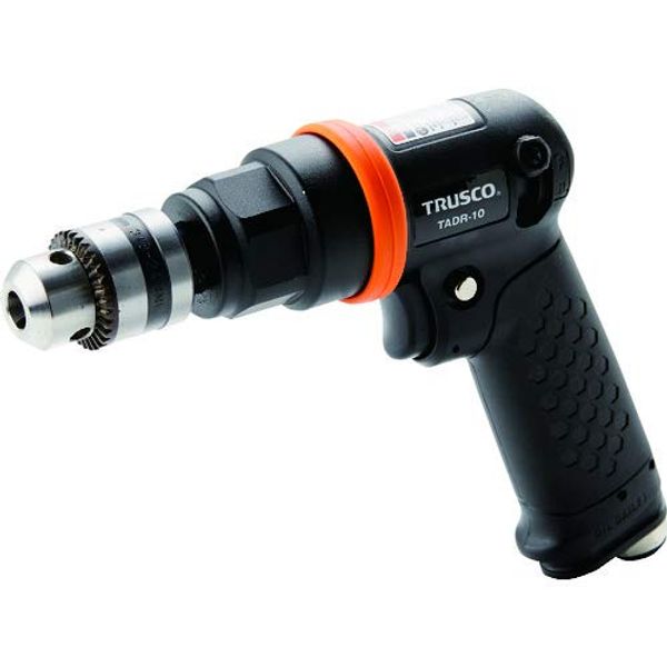 TRUSCO TADR-10 Air Drill 0.4 inch (10 mm) Chuck Lightweight Body