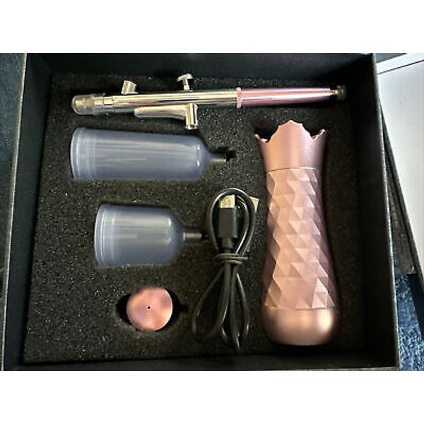 Redini Skincare Options cordless mini Makeup Airbrush Kit, Pink, NEW in box