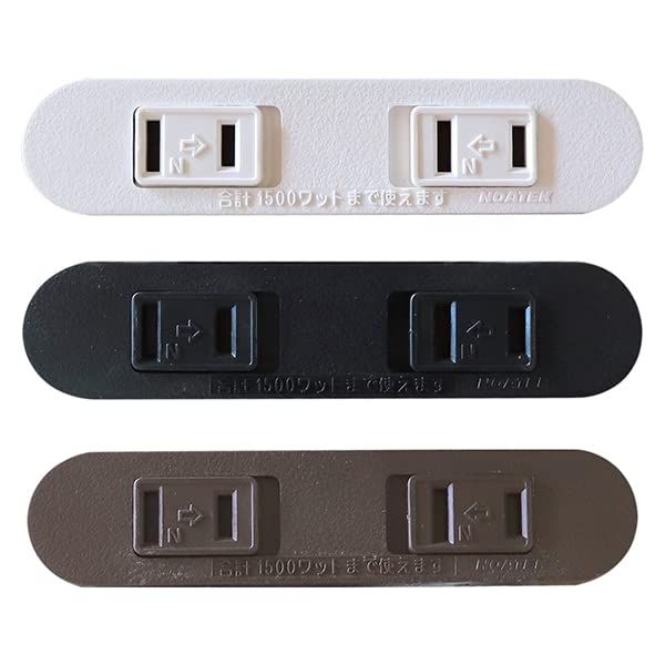 2-Outlet Recessed Furniture Making Outlets (White)