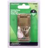Hardware Essentials 851402 Fixed Staple Safety Hasp Zinc and Yellow Dichromate 3'