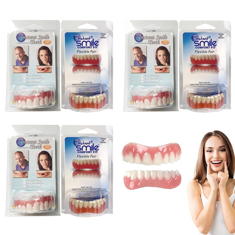 Denture Reliner Kit,3 Set Soft Denture Reline Kit,dentures, Denture ...