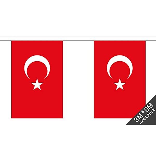 Turkey Bunting (30 flags) 9m