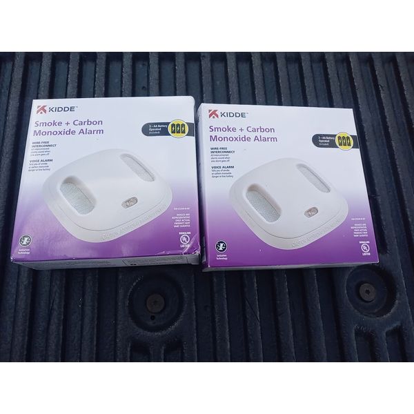 Lot Of 2 Kidde Smoke Carbon Monoxide Detector Wire-Free Interconnect 900-0225