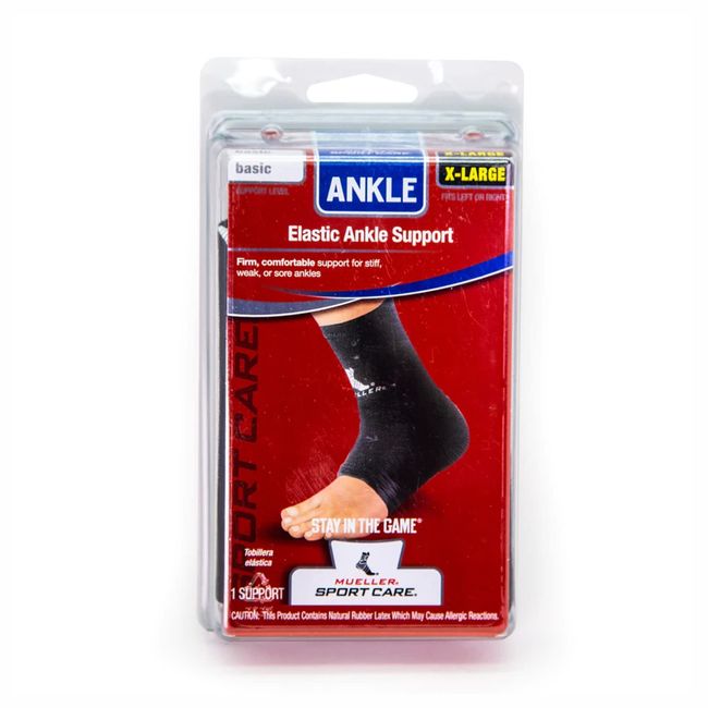 MUELLER Elastic Ankle Support - Small,Black