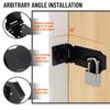 4"Heavy Duty Door Lock Hasp Latch-2 Pack