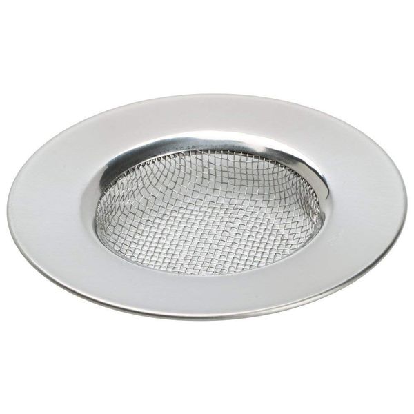 TRIXES Sink Strainer for Shower - Plug Hole Hair Catcher - Fits Bath or Kitchen Sink Plugholes - Stainless Steel Mesh Sink Drain Filter - 3 Inch 7.6cm Outer Diameter