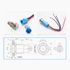 YIYIDA Car Horn Switch - Auto Horn Button, 12V Waterproof, Momentary Push Button, Metal Toggle Switch
