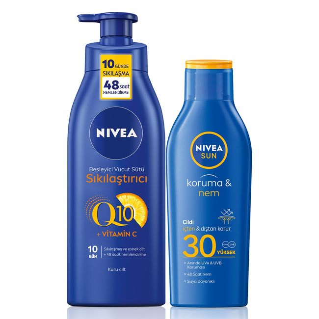 Nivea Güneş Losyonu Spf30 200 Ml+Q10 Sıkılaştırıcı Vücut Sütü 400 Ml