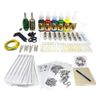 Starter Beginner Tattoo Kit 2 Machine Guns Power Supply Needles Inks Tips Grips