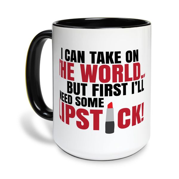 Make Your Mark Design Empowering And Bold Lipstick Quote - Accent Mug