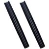 2 Pack Travel Toothbrush Case, Lightweight Portable Breathable Plastic Brushes Storage Container Toothbrush Holder for Travel Camping Business Gym Home Hotel Use, Not Including Toothbrush (Black)